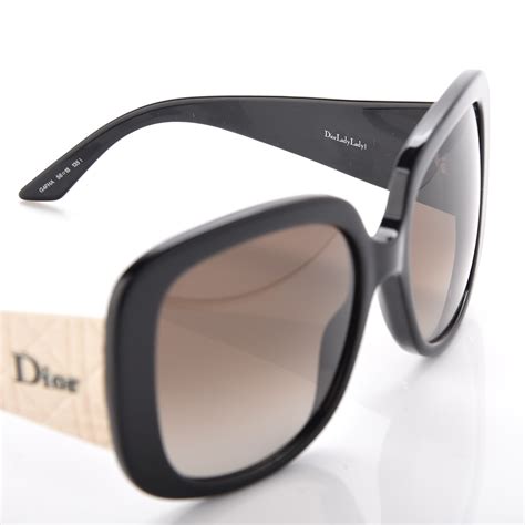 dior lady lady 1 sunglasses black ivory